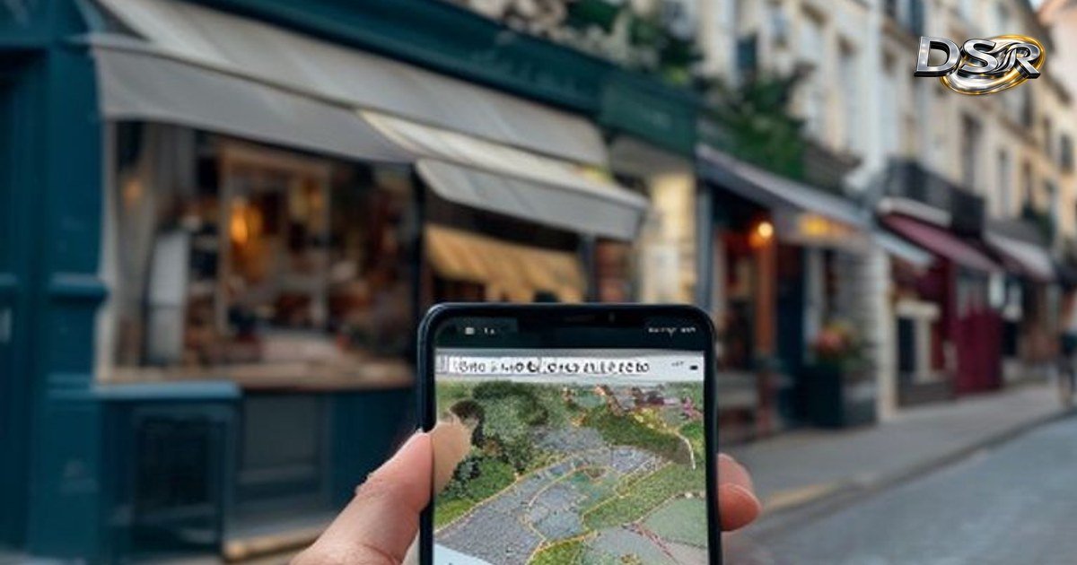 Une fiche locale et un site connectés par un signal, sur fond sombre métallisé